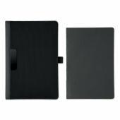PROFILE5 - A5 portfolio met notitieblok - Zwart