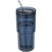 Archer 480 ml dubbelwandige plastic beker - Oceaanblauw