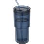 Archer 480 ml dubbelwandige plastic beker - Oceaanblauw