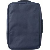 rPET polyester (300D) laptoptas Eulalia blauw