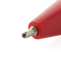 Vibe GRS certified R-ABS pen met ultra vloeiende inkt, rood, wit