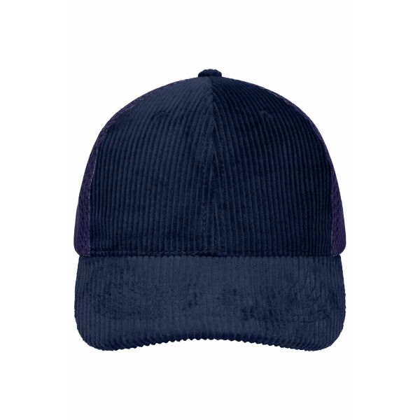 6 Panel Corduroy-Mesh Cap Organic Cotton navy/navy one size 6 Panel Corduroy-Mesh Cap Organic Cotton navy/navy one size