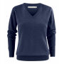 Harvest Ashland Lady V-Neck Blue Melange 3XL