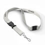 Afneembare Bamboe lanyard met zeefdruk Afneembare Bamboe lanyard met zeefdruk