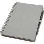 Slate A5 reusable hard cover notebook and pen set (black ink) - Grey