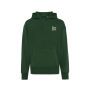 Iqoniq Yoho gerecycled katoen relaxed hoodie, forest green (XXS)