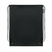 DAFFY RPET - RPET non-woven trekkoordtas - Zwart