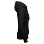 Ecologische damessweater met capuchon Black XXL