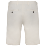 Ecologische chinobermuda heren Ivory 36 FR