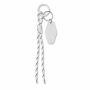 KEYBRAID - Sleutelhanger gevlochten touw - Wit