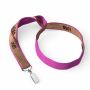 Zeefdruk lanyard van kurk en polyester Zeefdruk lanyard van kurk en polyester