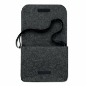 BAGLO - Vilten laptoptas van RPET - Steengrijs