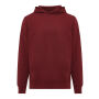 IQONIQ Yengo recycled katoen hoodie met steekzakken, bordeauxrood (L)