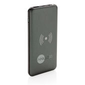 10.000 mAh powerbank met 10W draadloos snelladen met PD, grijs