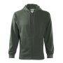 Sweatshirt men's Trendy Zipper castor grey S