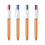BIC® 4 Colours Shine balpen 4 Colours Shine BP LP Rose Gold_UP white_RI black