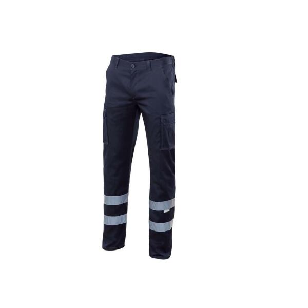MULTI-POCKET STRETCH TROUSERS WITH REFLECTIVE TAPE