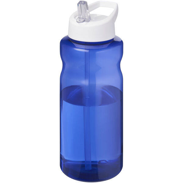 H2O Active® Eco Big Base 1 litre spout lid sport bottle - Blue/White