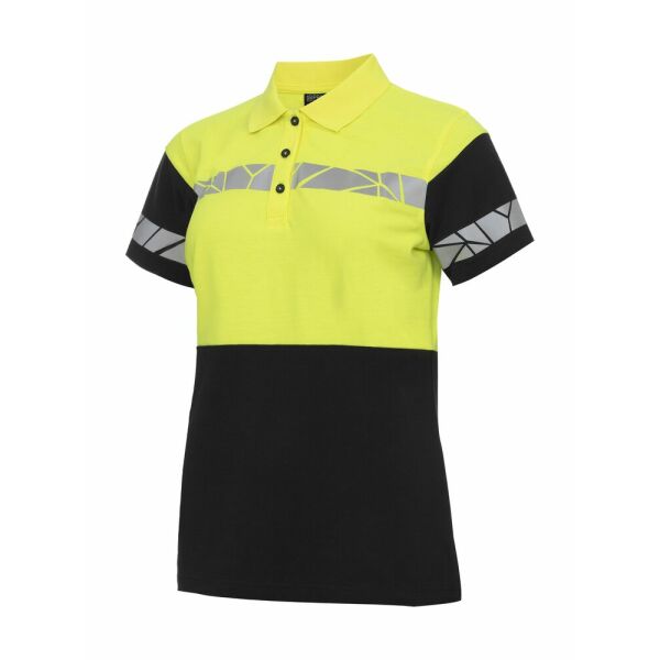 7006 POLO PIQUE LADY PGL Black/Yellow XS 7006 POLO PIQUE LADY PGL Black/Yellow XS
