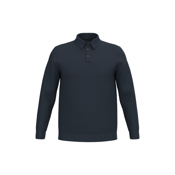 Ecologische herenpolo met lange mouwen