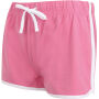 Women's Retro Short Bright Pink / White XS