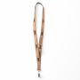 Zeefdruk lanyard van kurk en polyester Zeefdruk lanyard van kurk en polyester