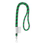 Polyester 2-kleurige koord-lanyard met full color label
