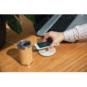 5W draadloze oplader van tarwestro, khaki