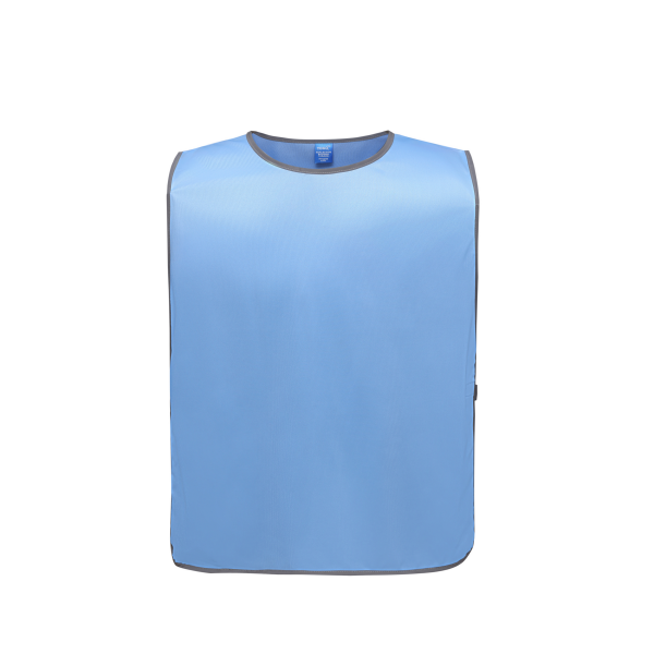 Personalisatie veiligheidshesje met reflecterende rand Sky Blue S/M Personalisatie veiligheidshesje met reflecterende rand Sky Blue S/M