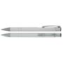 Aluminium balpen Marseille Wit - Blauwe inkt