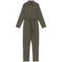 Ecologische verwassen jumpsuit dames washed organic khaki 34