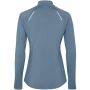 Estambul damessweater met lange mouwen en halve rits - Storm blue - 2XL