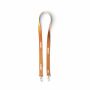 Polyester Pantone-gematchte zeefdruk keycord met 2 clips