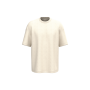 Ecologisch oversized uniseks T-shirt French Terry Raw Natural XXL Ecologisch oversized uniseks T-shirt French Terry Raw Natural XXL