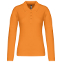 Piqué-damespolo lange mouwen Orange XS Piqué-damespolo lange mouwen Orange XS