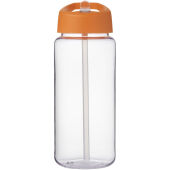 H2O Active® Octave Tritan™  600 ml sportfles met tuitdeksel - Transparant helder/Oranje