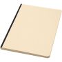 Liliana A5 sugarcane and RPET soft cover notebook - Solid black