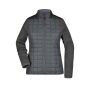 Ladies' Knitted Hybrid Jacket grey-melange/anthracite-melange XS