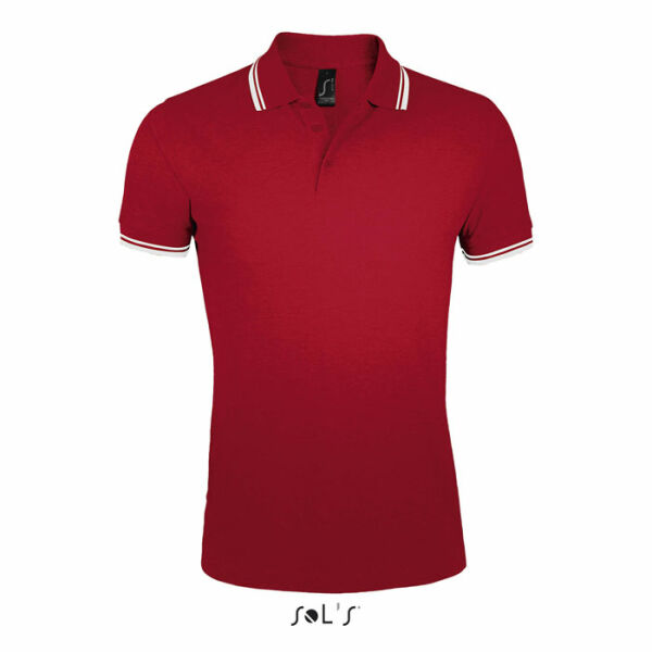 PASADENA MEN - PASADENA MEN POLO 200 - XXL - Red/White PASADENA MEN - PASADENA MEN POLO 200 - XXL - Red/White
