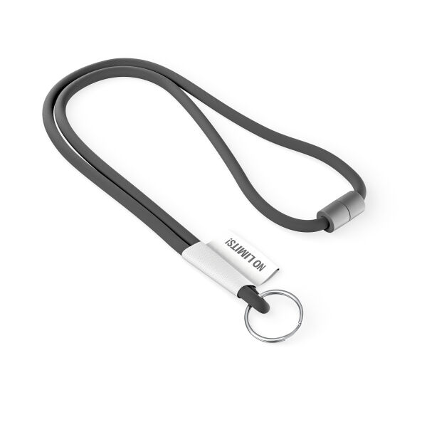 Polyester 2-kleurige koord-lanyard met full color label Polyester 2-kleurige koord-lanyard met full color label