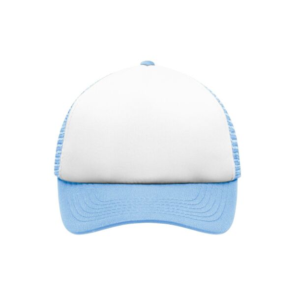 5 Panel Polyester Mesh Cap for Kids white/light blue one size 5 Panel Polyester Mesh Cap for Kids white/light blue one size