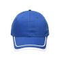 6 Panel Piping Cap royal/white one size