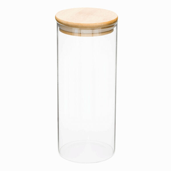 MECOZI STORAGE L - Glazen voorraadpot, kruiden enz., inhoud ca. 850 ml.