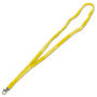 Lanyards - 10 mm vetermodel 1 kleur bedrukt - Geel