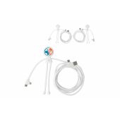 2092 - Xoopar Mr Bio Long 60 W PD Multi Oplaadkabel 2 Meter   - Wit