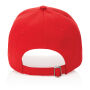 Impact AWARE™ 6 panel 280gr gerecycled katoenen cap, rood