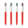 BIC® 4 Colours® balpen + Lanyard 4 Colours ballpen LP Red_UP White_RI White BIC® 4 Colours® balpen + Lanyard 4 Colours ballpen LP Red_UP White_RI White