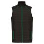 Bodywarmer DayToDay in twee stoffen black/kelly green 5XL Bodywarmer DayToDay in twee stoffen black/kelly green 5XL