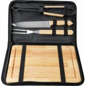 Roestvrijstalen barbecueset Kathleen zwart