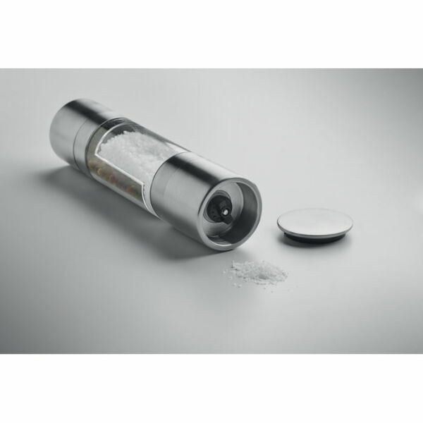 MOLIN - 2-in-1 zout- en pepermolen - Zilver MOLIN - 2-in-1 zout- en pepermolen - Zilver